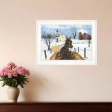 Sleigh Bells Ring 2 White Framed Print Wall Art - Homeroots - Flyclothing LLC