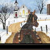 Sleigh Bells Ring 3 Black Framed Print Wall Art - Homeroots - Flyclothing LLC