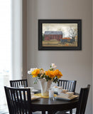 Pumpkin Wagon 3 Black Framed Print Wall Art - Homeroots - Flyclothing LLC