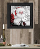 Santas Little Friends 4 Black Framed Print Wall Art - Homeroots - Flyclothing LLC