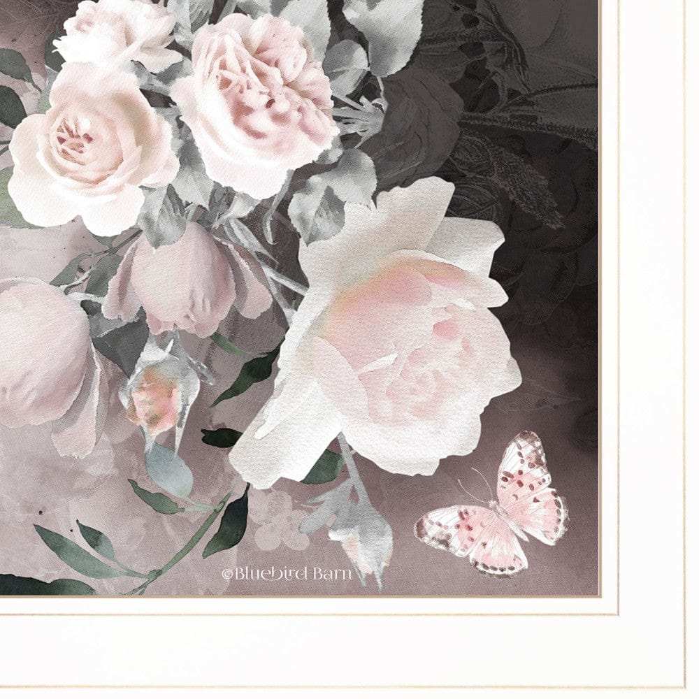 Noir Roses IV 3 White Framed Print Wall Art - Homeroots - Flyclothing LLC