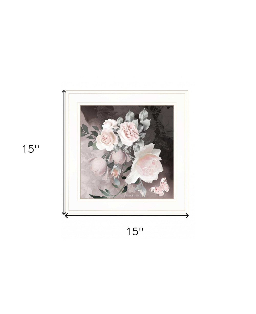 Noir Roses IV 3 White Framed Print Wall Art - Homeroots - Flyclothing LLC