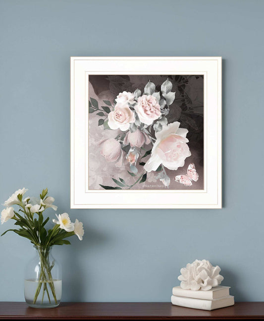 Noir Roses IV 3 White Framed Print Wall Art - Homeroots - Flyclothing LLC