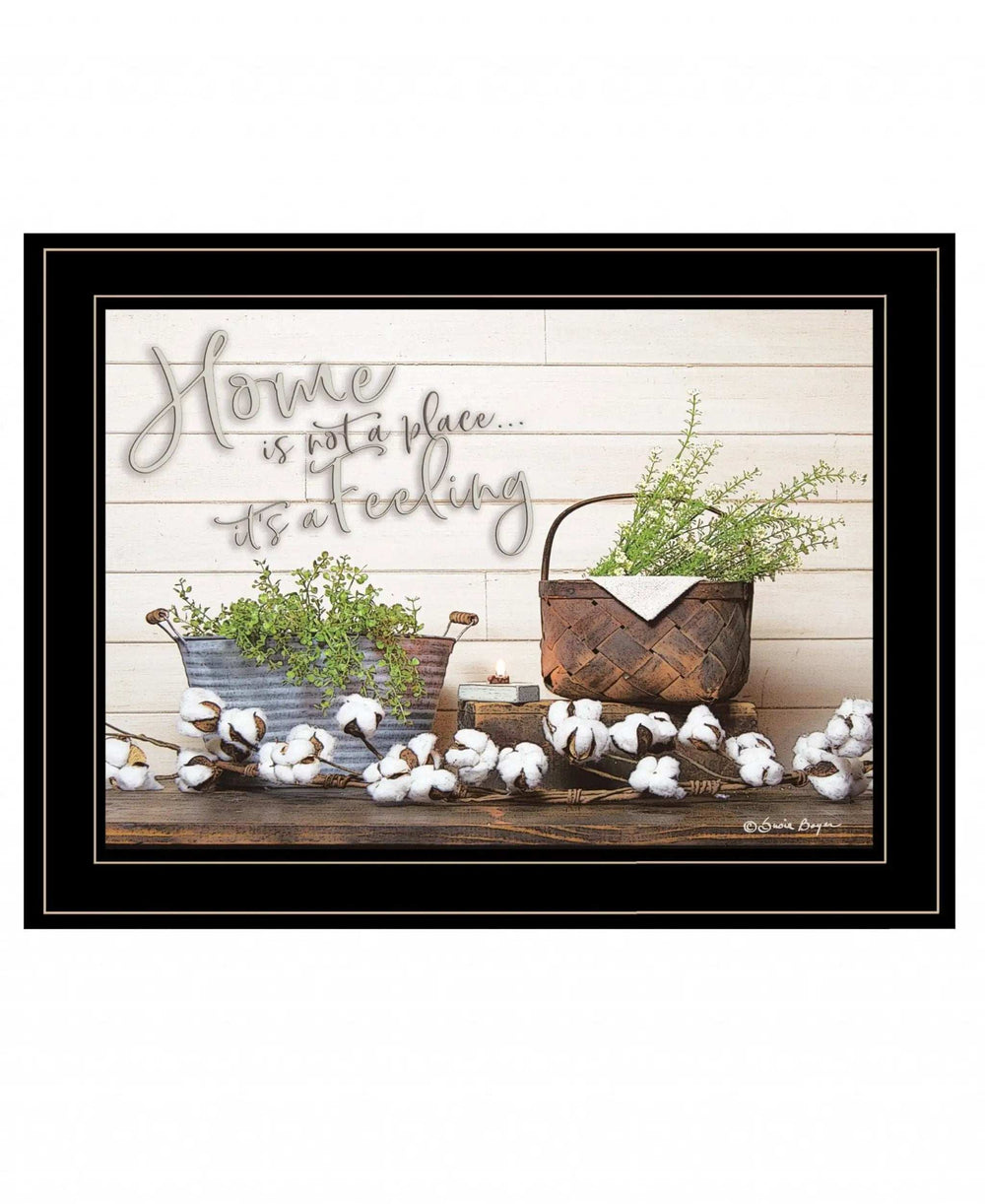 Home is not a Place 3 Black Framed Print Wall Art - Homeroots - Flyclothing LLC