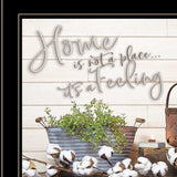 Home is not a Place 3 Black Framed Print Wall Art - Homeroots - Flyclothing LLC