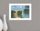 Beach Cottage 1 White Framed Print Wall Art - Homeroots - Flyclothing LLC