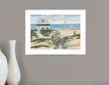 Beach Cottage II 2 White Framed Print Wall Art - Homeroots - Flyclothing LLC