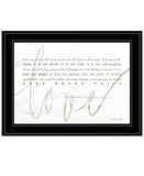 Love Never Fails 3 Black Framed Print Wall Art - Homeroots - Flyclothing LLC