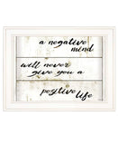 Positive Life 2 White Framed Print Wall Art - Homeroots - Flyclothing LLC