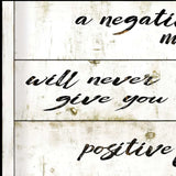 Positive Life 3 Black Framed Print Wall Art - Homeroots - Flyclothing LLC
