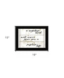 Positive Life 3 Black Framed Print Wall Art - Homeroots - Flyclothing LLC