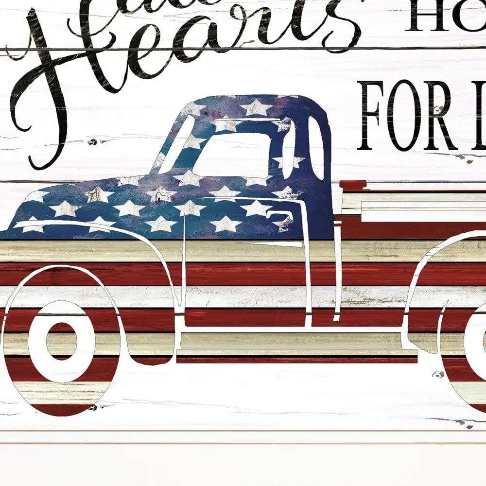 All Hearts Come Home for Love Truck 2 White Framed Print Wall Art - Homeroots - Flyclothing LLC