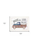 All Hearts Come Home for Love Truck 2 White Framed Print Wall Art - Homeroots - Flyclothing LLC
