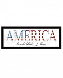 America Land that I Love 2 Black Framed Print Wall Art - Homeroots - Flyclothing LLC