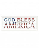 God Bless America 5 White Framed Print Wall Art - Homeroots - Flyclothing LLC