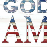 God Bless America 5 White Framed Print Wall Art - Homeroots - Flyclothing LLC