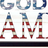 God Bless America 7 Black Framed Print Wall Art - Homeroots - Flyclothing LLC