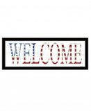 Patriotic Welcome 2 Black Framed Print Wall Art - Homeroots - Flyclothing LLC