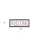 Patriotic Welcome 3 Black Framed Print Wall Art - Homeroots - Flyclothing LLC