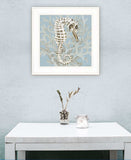 Coral Seahorse I 2 White Framed Print Wall Art - Homeroots - Flyclothing LLC