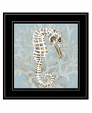 Coral Seahorse I 3 Black Framed Print Wall Art - Homeroots - Flyclothing LLC