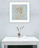 Coral Seahorse II 2 White Framed Print Wall Art - Homeroots - Flyclothing LLC