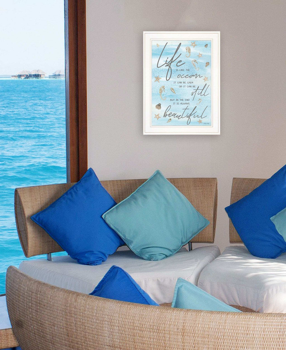 Life is Like 2 White Framed Print Wall Art - Homeroots - Flyclothing LLC