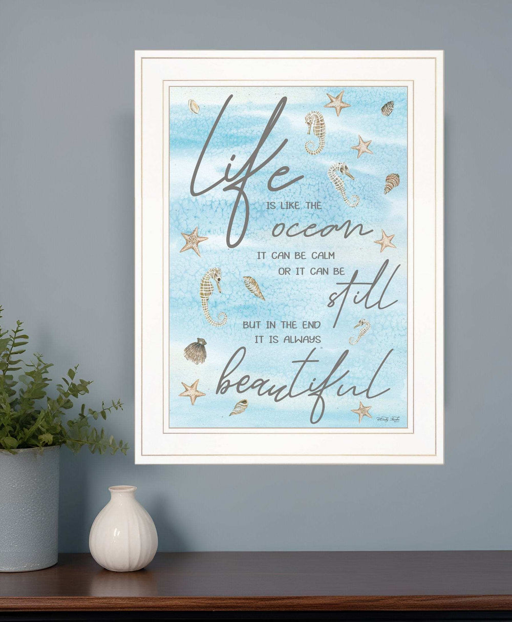 Life is Like 2 White Framed Print Wall Art - Homeroots - Flyclothing LLC