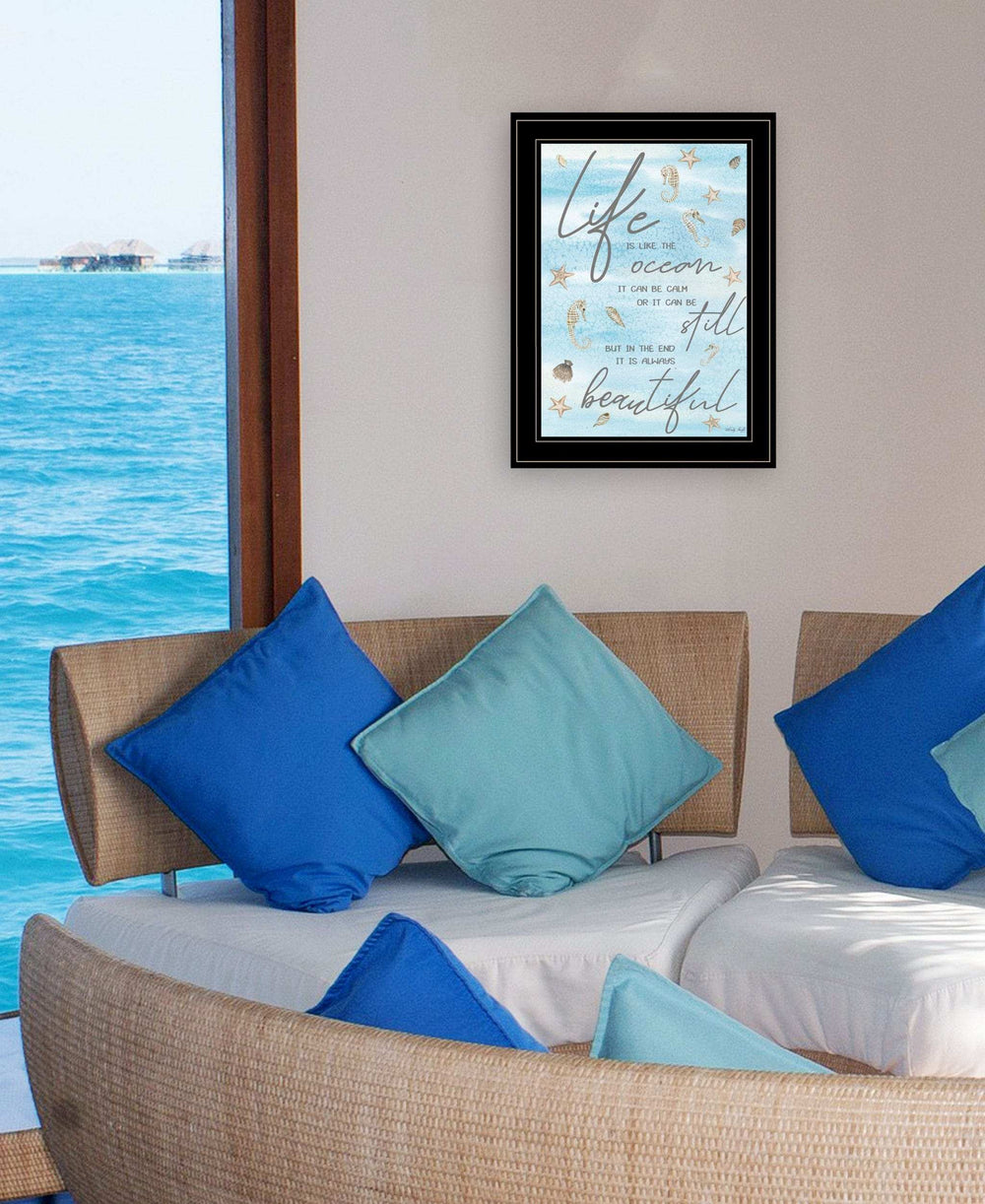 Life is Like 3 Black Framed Print Wall Art - Homeroots - Flyclothing LLC