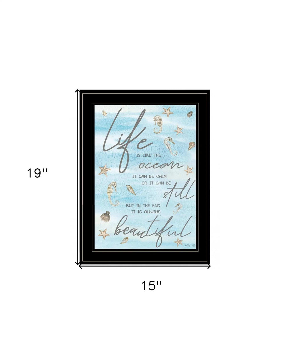 Life is Like 3 Black Framed Print Wall Art - Homeroots - Flyclothing LLC