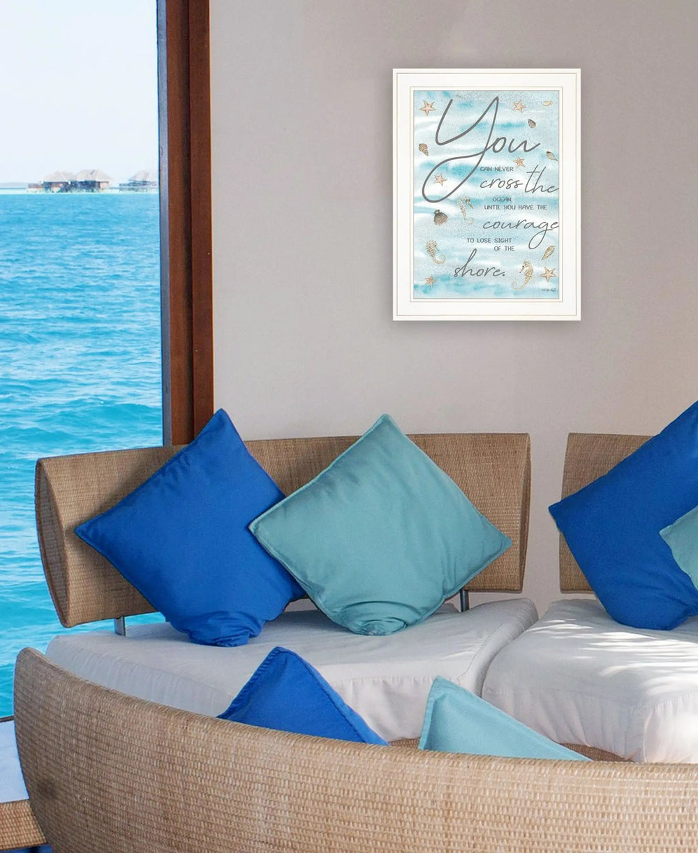 You Can Never 2 White Framed Print Wall Art - Homeroots - Flyclothing LLC