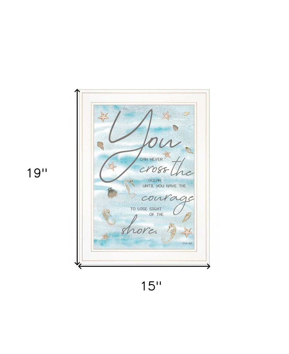 You Can Never 2 White Framed Print Wall Art - Homeroots - Flyclothing LLC