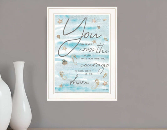 You Can Never 2 White Framed Print Wall Art - Homeroots - Flyclothing LLC