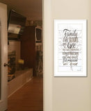 Family 4 White Framed Print Wall Art - Homeroots - Flyclothing LLC