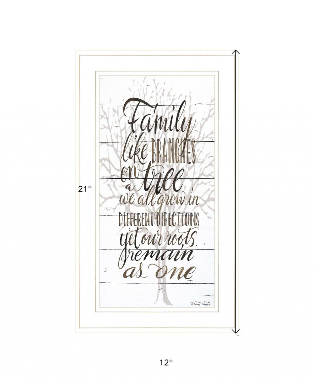 Family 4 White Framed Print Wall Art - Homeroots - Flyclothing LLC