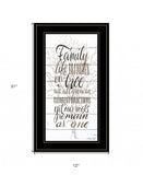 Family 5 Black Framed Print Wall Art - Homeroots - Flyclothing LLC