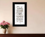 Family 5 Black Framed Print Wall Art - Homeroots - Flyclothing LLC