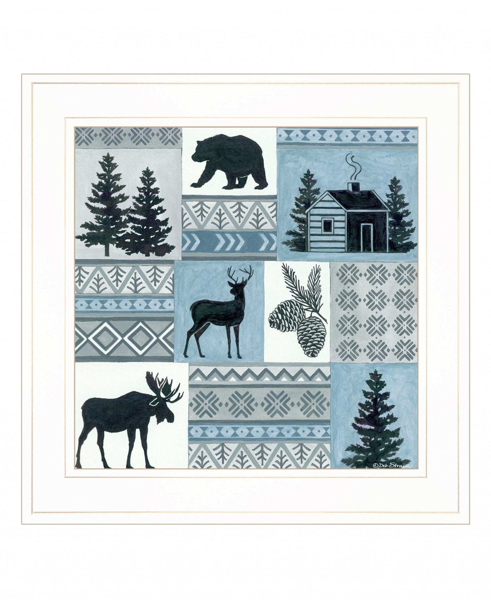 Cabin in the Woods 2 White Framed Print Wall Art - Homeroots - Flyclothing LLC