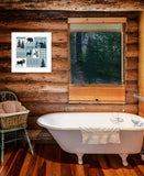 Cabin in the Woods 2 White Framed Print Wall Art - Homeroots - Flyclothing LLC