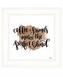 Coffee and Friends 2 White Framed Print Wall Art - Homeroots - Flyclothing LLC