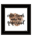 Coffee and Friends 3 Black Framed Print Wall Art - Homeroots - Flyclothing LLC