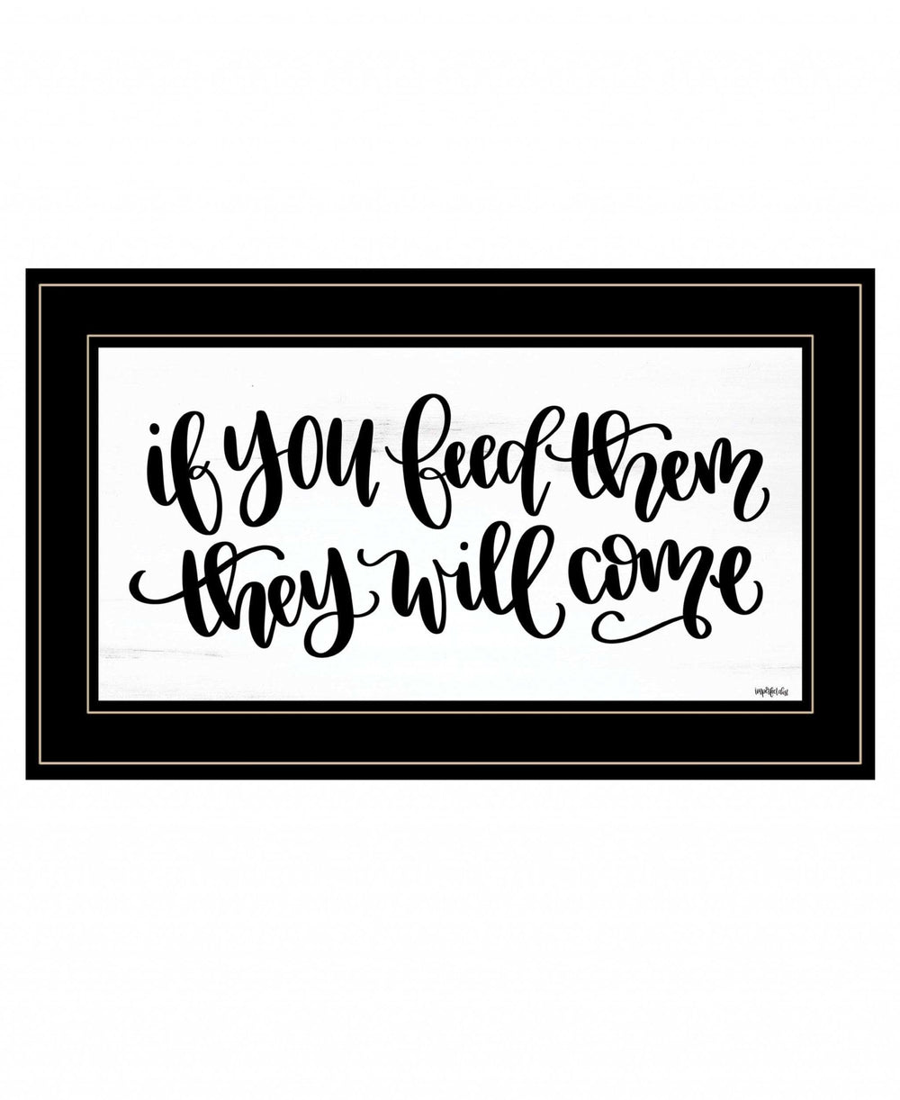 If You Feed Them 2 Black Framed Print Wall Art - Homeroots - Flyclothing LLC