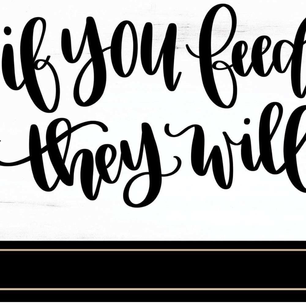 If You Feed Them 2 Black Framed Print Wall Art - Homeroots - Flyclothing LLC
