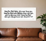 May the Lord Bless You and Keep You 1 White Framed Print Wall Art - Homeroots - Flyclothing LLC
