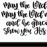 May the Lord Bless You and Keep You 2 Black Framed Print Wall Art - Homeroots - Flyclothing LLC