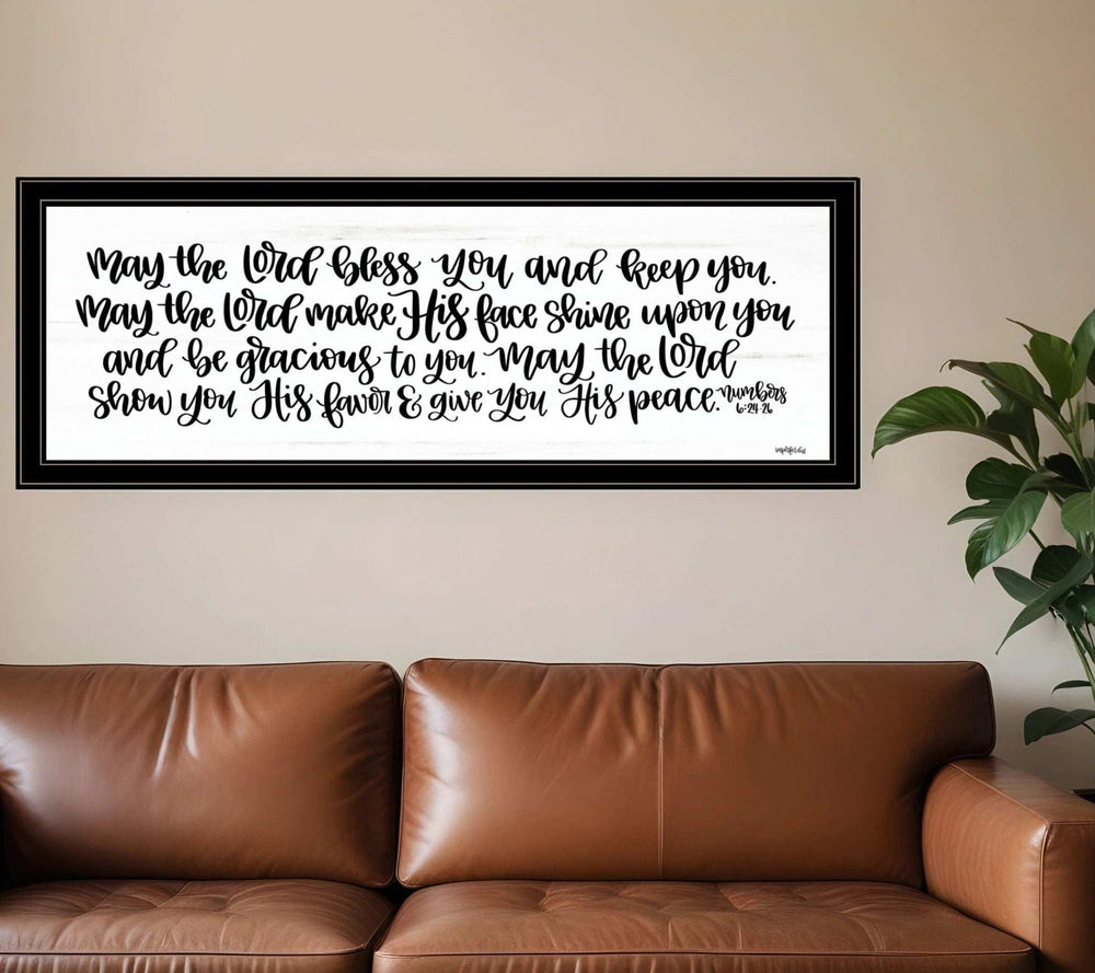 May the Lord Bless You and Keep You 2 Black Framed Print Wall Art - Homeroots - Flyclothing LLC