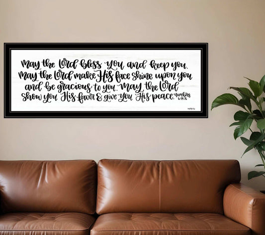 May the Lord Bless You and Keep You 2 Black Framed Print Wall Art - Homeroots - Flyclothing LLC