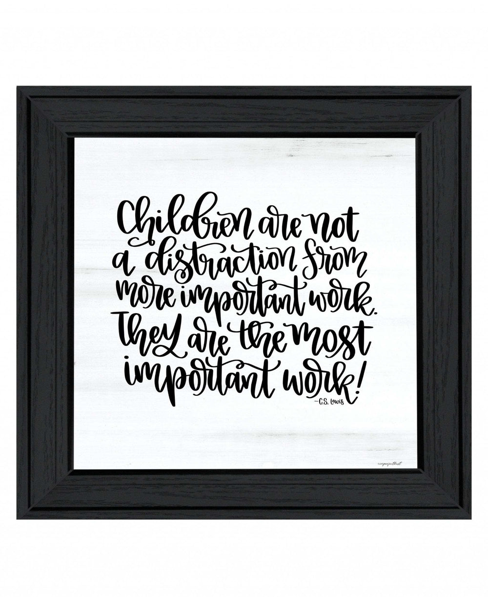The Most Important Work 3 Black Framed Print Wall Art - Homeroots - Flyclothing LLC