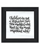 The Most Important Work 3 Black Framed Print Wall Art - Homeroots - Flyclothing LLC