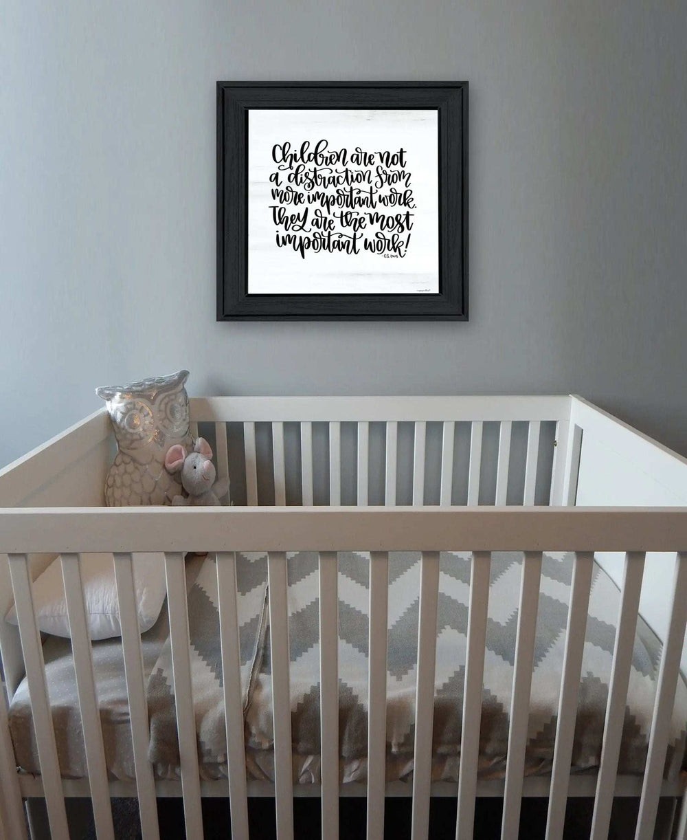 The Most Important Work 3 Black Framed Print Wall Art - Homeroots - Flyclothing LLC